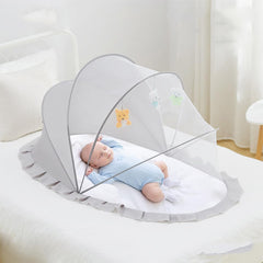 Husa Anti-Tantari, Kaveny, Pliabila, Protectie 360 Grade, 0-1 An, 60 x 55 x 5 cm, Gri