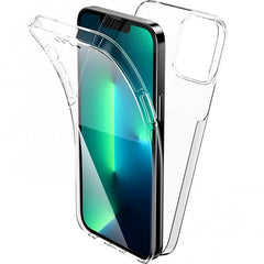 Husa de protectie Kaveny 360 grade, PC+TPU+Folie policarbonat, pentru Samsung Galaxy A14 4G/5G , Transparent