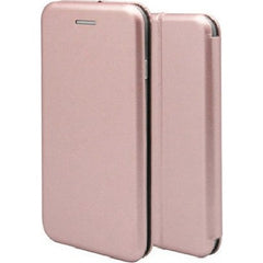 Husa de protectie Kaveny compatibila cu Apple iPhone 12 Mini Magnet Book Case Roz-Auriu
