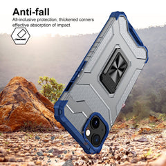 Husa de protectie Kaveny compatibila cu Apple iPhone 13 Acrylic Armor cu suport Albastru