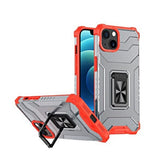 Husa de protectie Kaveny compatibila cu Apple iPhone 13 Acrylic Armor cu suport Rosu