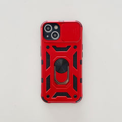 Husa de protectie Kaveny compatibila cu Apple iPhone 13 Defender Model 4 cu suport,Rosu