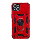 Husa de protectie Kaveny compatibila cu Apple iPhone 13 Defender Model 4 cu suport,Rosu