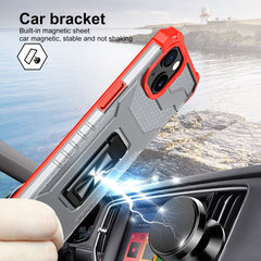 Husa de protectie Kaveny compatibila cu Apple iPhone 13 Mini Acrylic Armor cu suport Rosu