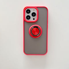 Husa de protectie Kaveny compatibila cu Apple iPhone 13 Mini,Defender cu prindere inel,Rosu