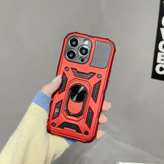 Husa de protectie Kaveny compatibila cu Apple iPhone 13 Pro Defender Model 4 cu suport,Rosu