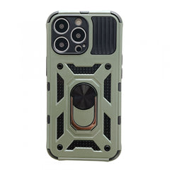 Husa de protectie Kaveny compatibila cu Apple iPhone 13 Pro Defender Model 4 cu suport,Verde