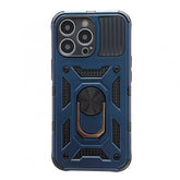 Husa de protectie Kaveny compatibila cu Apple iPhone 13 Pro Max Defender Model 4 cu suport,Albastru