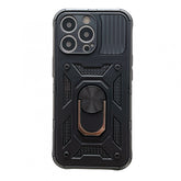 Husa de protectie Kaveny compatibila cu Apple iPhone 13 Pro Max Defender Model 4 cu suport,Negru