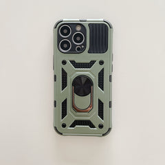 Husa de protectie Kaveny compatibila cu Apple iPhone 13 Pro Max Defender Model 4 cu suport,Verde