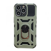 Husa de protectie Kaveny compatibila cu Apple iPhone 13 Pro Max Defender Model 4 cu suport,Verde