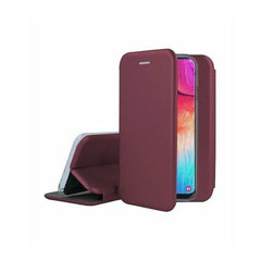 Husa de protectie Kaveny compatibila cu Apple iPhone XR Magnet Book Case Bordo