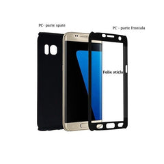 Husa de protectie Kaveny compatibila cu Huawei Mate 10 Lite Full Cover 360 Negru + Folie de protectie