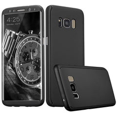 Husa de protectie Kaveny compatibila cu Samsung Galaxy S8 Plus Full Cover 360 Negru + Folie de protectie