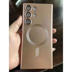 Husa de protectie Kaveny, cu incarcare Wireless, Tehnologie Magsafe, pentru Samsung Galaxy S23 Plus , Rose Gold