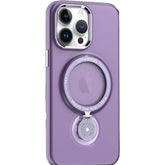 Husa de protectie Kaveny, cu incarcare Wireless, Tehnologie Magsafe, TPU, Inel magnetic rotativ cu functie de suport, pentru Samsung Galaxy S23 Plus , Mov