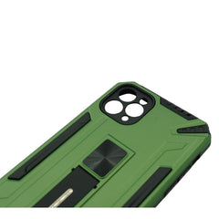 Husa de protectie Kaveny pentru Apple iPhone 11 Pro Max Defender Sergeant Brave cu suport, Verde deschis