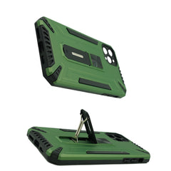 Husa de protectie Kaveny pentru Apple iPhone 11 Pro Max Defender Sergeant Brave cu suport, Verde deschis