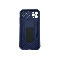 Husa de protectie Kaveny pentru Apple iPhone 12 Mini Defender Model 4 cu suport, Albastru inchis