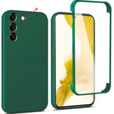 Husa de Protectie, Kaveny, pentru Samsung Galaxy A51, cu Acoperire Completa 360, Folie de Protectie, Plastic, Auriu