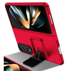 Husa de protectie Kaveny, Pliere Tridimensionala, Multifunctionala, PC, pentru Samsung Galaxy Z Fold 4 5G, Rosu