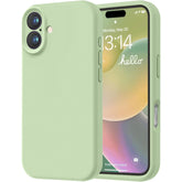 Husa de Protectie Matte TPU, Kaveny, pentru Apple iPhone 16, Protectie Camera, Antisoc, Antizgariere, Antialunecare, Acoperire Completa, Verde