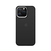 Husa de protectie pentru iPhone 14 Plus, cu suport metalic pentru camera, Bracket Series, Kaveny, Protectie Antisoc, PC mat, silicon moale pe margini, Negru
