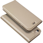 Husa de Protectie Tip Carte, Kaveny, pentru Apple iPhone 7/8/SE 2020, Capac Oglinda, din Piele Ecologica si PC, Auriu