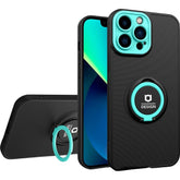 Husa Eagle Eye cu Stand pentru Apple iPhone 14 Pro (6.1) Negru/Turcoaz, Suport Auto Magnetic, Protectie Antisoc, Kaveny