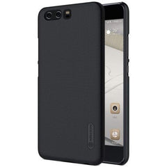 Husa Huawei P9 Lite Nillkin Frosted Shield Negru + Folie de protectie