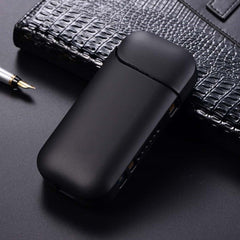 Husa Kaveny pentru IQOS 2.4 Plus, Capac de Protectie, Anti Soc si Zgarieturi, Full Body, din Plastic, 11.5 x 5 x 2.3 cm, Negru