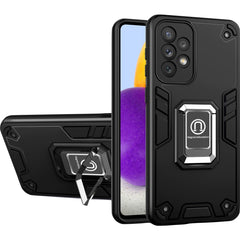 Husa Iron Warriors pentru iPhone 12 Pro, Kaveny, Hybrid Ring Holder Kickstand, Negru