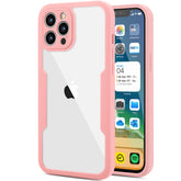 Husa Max Defence pentru Samsung Galaxy A13 4G, Bumper Roz, Fata Dubla Transparenta, Protectie Antisoc Full 360 ( fata, spate, margini ), Kaveny