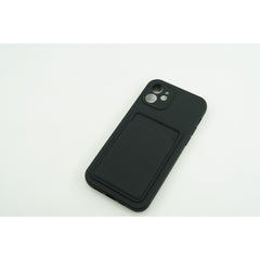 Husa protectie cu suport card compatibila cu Samsung A72 Negru