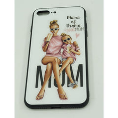 Husa protectie,Kaveny, compatibila cu Apple iPhone 12 Glass print Mama of Drama Multicolor