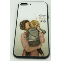 Husa protectie,Kaveny, compatibila cu Apple iPhone 12 Pro Glass print Lovin the Mom Multicolor