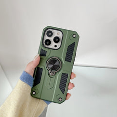 Husa protectie Kaveny compatibila cu Apple iPhone 13 Mini Defender Model 5 cu suport,Verde
