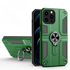 Husa protectie Kaveny compatibila cu Apple iPhone 13 Pro Defender Model 5 cu suport prindere inel,Verde