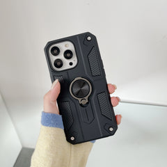 Husa protectie Kaveny compatibila cu Apple iPhone 13 Pro Max Defender Model 5 cu suport prindere inel,Negru