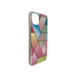 Husa protectie Kaveny compatibila cu Samsung Galaxy A72 Soft IMD TPU Marble Geometric Roz