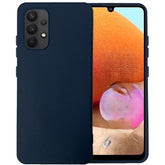 Husa de Protectie, Kaveny, pentru Samsung Galaxy A32 5G, din TPU + PC, cu Suport pentru Card, Albastru Inchis