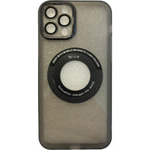 Husa protectie Kaveny pentru Apple iPhone 12 / 12 Pro decupaj logo, magnetica, Protectie Camera, Negru