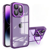 Husa protectie Kaveny pentru Samsung A03 Electroplated cu suport pentru camera, 1.5 mm grosime, protectie camera, Mov