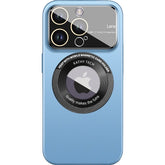 Husa protectie MagSafe Kathy Tech, Kaveny, pentru Apple iPhone 12 Pro, Dublu Cerc, Albastru Deschis