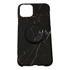 Husa protectie pentru Apple iPhone SE 2020 Soft IMD TPU Marble Negru Suport inclus