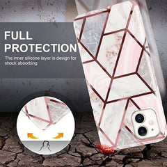 Husa protectie pentru Samsung A71 Soft IMD TPU Marble Geometric Alb