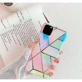 Husa protectie pentru Samsung S20 Ultra Soft IMD TPU Marble Geometric Roz