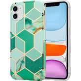 Husa protectie pentru Samsung S20 Ultra Soft IMD TPU Marble Geometric Verde