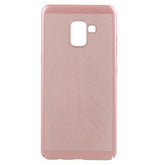 Husa Samsung Galaxy A8 2018 Ultra Slim cu aerisire Roz Auriu