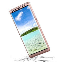 Husa Samsung Galaxy Note 8 Full Cover 360 Roz Auriu + Folie de protectie